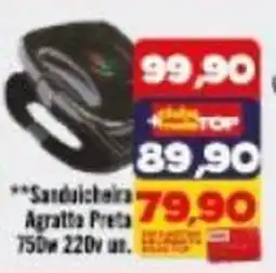 Rede Top Sanduicheira Agratta Preta oferta