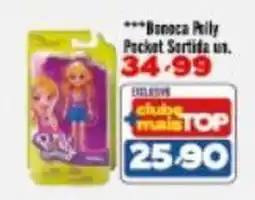 Rede Top Boneca Polly Pocket Sortida oferta