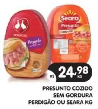Presunto cozido sem gordura