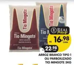 Supermercados Real Arroz branco tipo 1 ou parboilizado tio mingote oferta