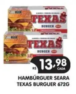 Supermercados Real Hambúrguer seara texas burguer oferta