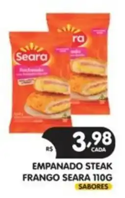 Supermercados Real Empanado steak frango seara oferta