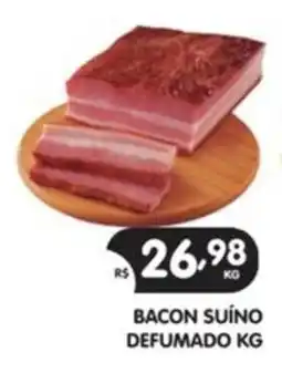 Supermercados Real Bacon suíno defumado oferta