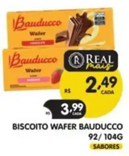 Supermercados Real Biscoito wafer bauducco oferta