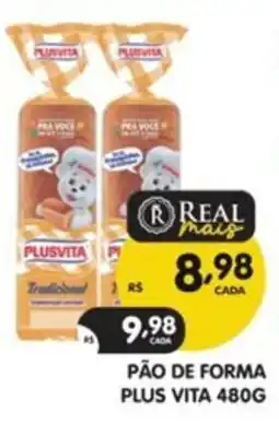 Supermercados Real pão de forma plus vita oferta