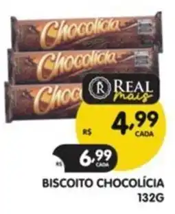 Supermercados Real Biscoito chocolícia oferta