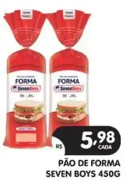 Supermercados Real Pão de forma seven boys oferta