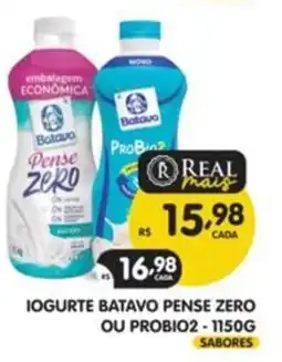 Supermercados Real Iogurte batavo pense zero ou probio2 oferta