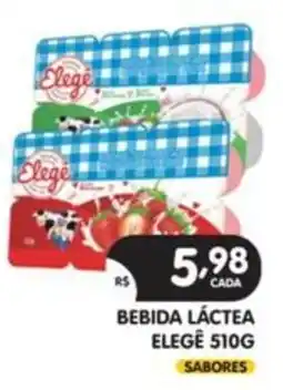 Supermercados Real bebida láctea elegê oferta
