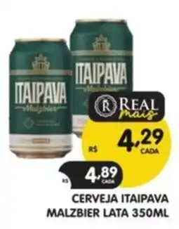 Supermercados Real Cerveja itaipava malzbier oferta