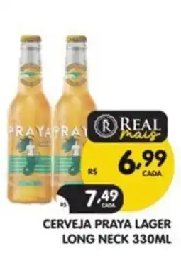Supermercados Real Cerveja Praya lager long neck oferta
