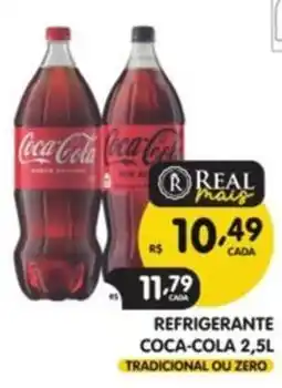 Supermercados Real refrigerante coca-cola 2,5l oferta