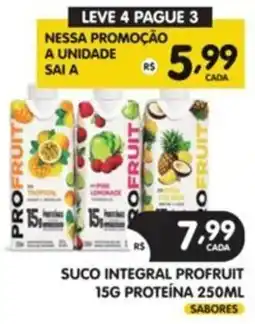 Supermercados Real suco integral profruit oferta