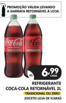 Supermercados Real Refrigerante coca-cola retornável oferta