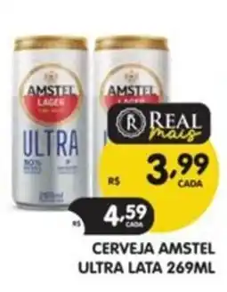 Supermercados Real Cerveja amstel ultra lata oferta