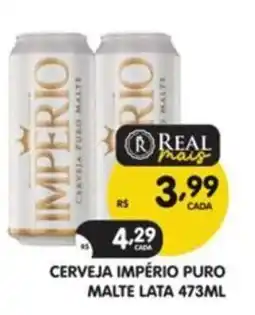Supermercados Real Cerveja império puro malte oferta