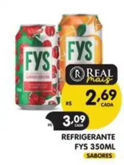 Supermercados Real refrigerante fys 350ml sabores oferta