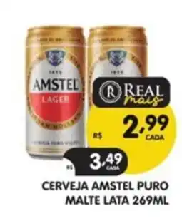 Supermercados Real Cerveja amstel puro malte oferta