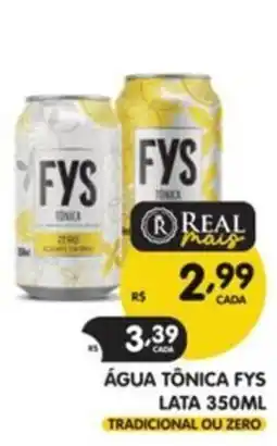 Supermercados Real água tônica fys oferta