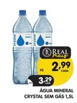 Supermercados Real Água mineral crystal sem gás oferta
