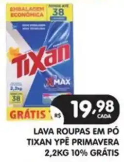 Supermercados Real lava roupas em pó tixan ypê primavera oferta