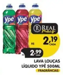 Supermercados Real lava louças líquido ypê fragrâncias oferta