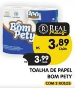 Supermercados Real toalha de papel bom pety oferta