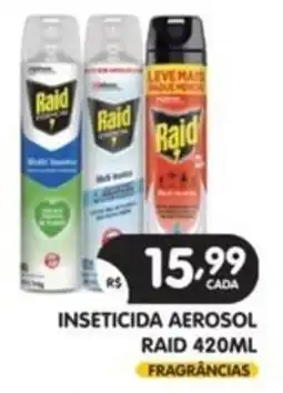 Supermercados Real inseticida aerosol raid 420ml fragrâncias oferta
