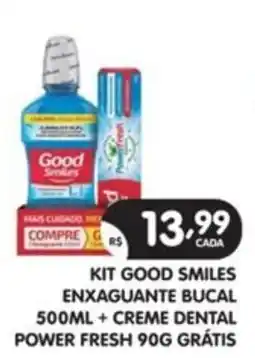 Supermercados Real kit good smiles enxaguante bucal oferta