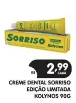 Supermercados Real Creme dental sorriso edição limitada oferta