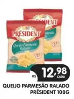 Supermercados Real queijo parmesão ralado président oferta