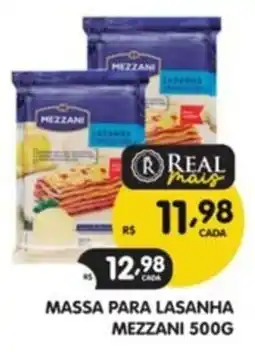 Supermercados Real Massa para lasanha mezzani oferta