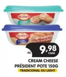 Supermercados Real cream cheese président pote oferta