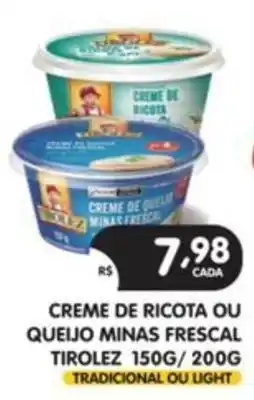 Supermercados Real Creme de ricota ou queijo minas frescal oferta