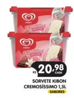 Supermercados Real Sorvete kibon cremosíssimo oferta