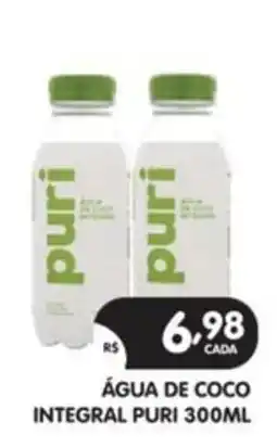 Supermercados Real Água de coco integral puri oferta