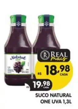 Supermercados Real Suco natural one uva oferta