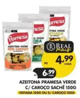 Supermercados Real azeitona pramesa verde c/ caroço oferta