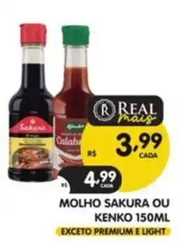 Supermercados Real molho sakura ou kenko oferta