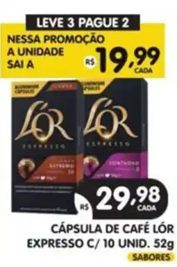 Supermercados Real Cápsula de café lór expresso c/ 10 unid. 52g oferta
