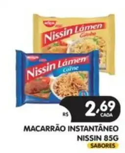 Supermercados Real Macarrão instantâneo nissin 85g sabores oferta