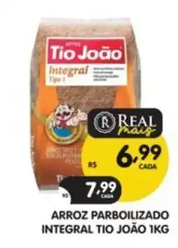 Supermercados Real Arroz parboilizado integral tio joão oferta