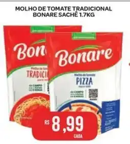 Atacadão Dia a Dia molho de tomate tradicional bonare oferta