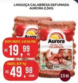 Atacadão Dia a Dia Linguica calabresa defumada aurora oferta