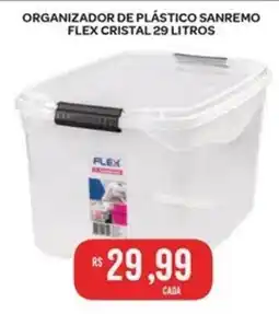 Atacadão Dia a Dia Organizador de plástico sanremo flex cristal oferta