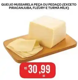 Atacadão Dia a Dia queijo mussarela peça ou pedaço oferta