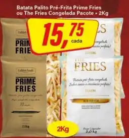 Rede Supermarket Batata palito pré-frita prime fries ou the fries congelada pacote oferta