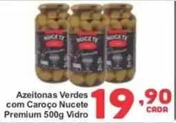 Rede Super Compras Azeitonas verdes com caroço nucete premium vidro oferta