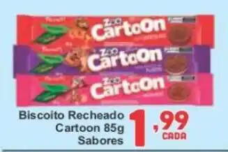 Biscoito recheado cartoon