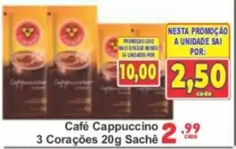 Café Cappuccino 3 Corações